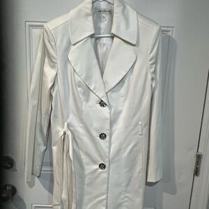 White Women's Trench Coat